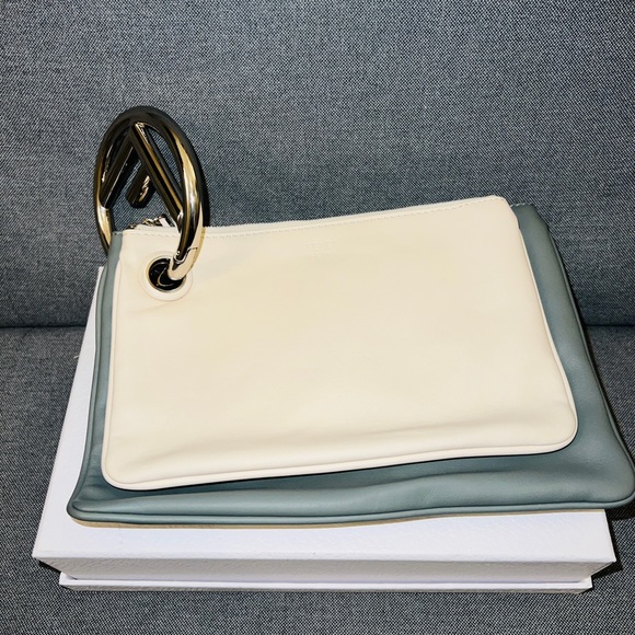 Sold-Fendi Triplette Multicolor Trio Zip Pouch/Clutch! - Picture 6 of 7